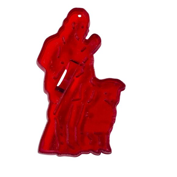 Vintage Red Shepherd & Lamb Cookie Cutter HRM Made In U.S.A. - Picture 1 of 5